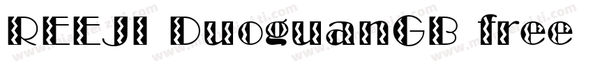 REEJI DuoguanGB free Flash字体转换